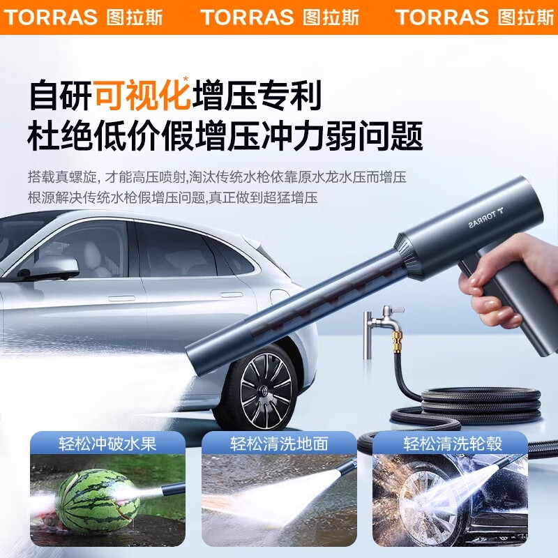 洗车水枪 强高压水枪洗车家用汽车伸缩加压水管浇花